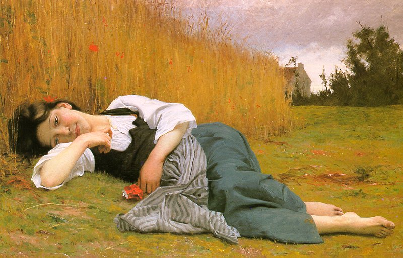 William-Adolphe Bouguereau (frz. Maler): Rest at Harvest (1865)